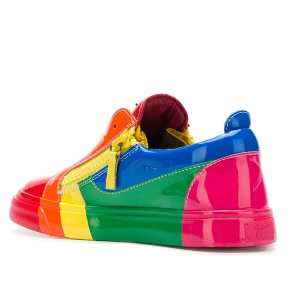 🌈giuseppe zanotti BNIB patent leather lowtop IT36 - Picture 9 of 16